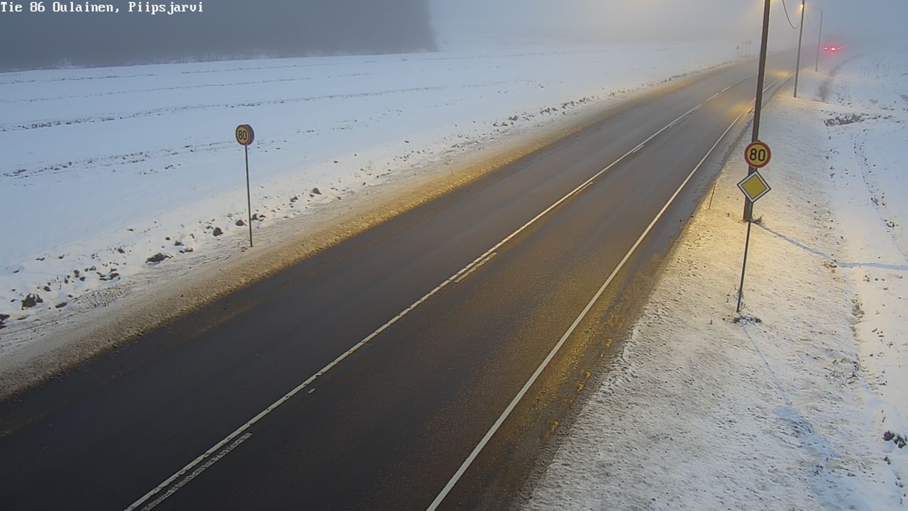 Weather Camera Image Road 86 Oulainen, Piipsjärvi, Oulainen, Pohjois-Pohjanmaa