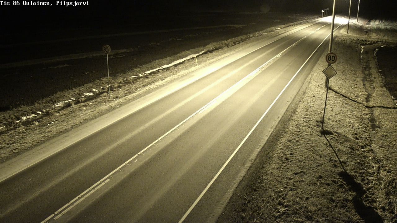 Kelikamerat Kuva Tie 86 Oulainen, Piipsjärvi, Oulainen, Pohjois-Pohjanmaa