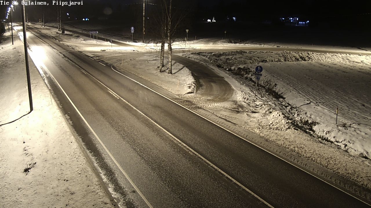 Weather Camera Image Väg 86 Oulais, Piipsjärvi, Oulainen, Pohjois-Pohjanmaa