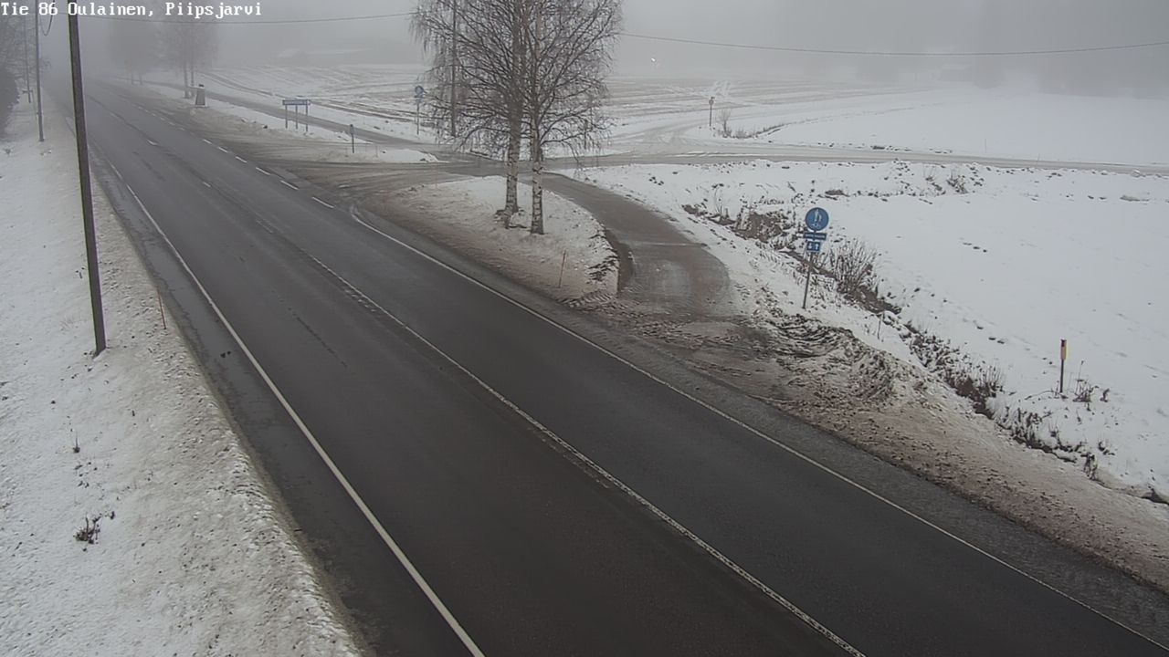Weather Camera Image Road 86 Oulainen, Piipsjärvi, Oulainen, Pohjois-Pohjanmaa