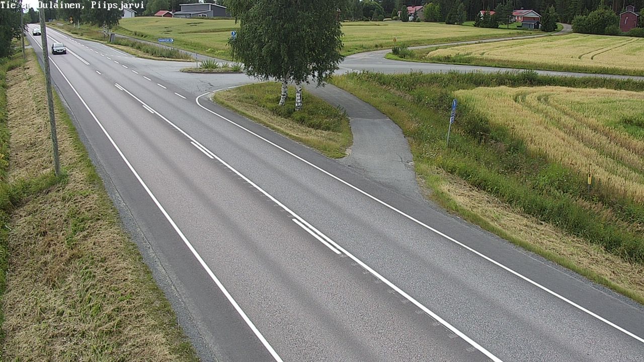 Weather Camera Image Road 86 Oulainen, Piipsjärvi, Oulainen, Pohjois-Pohjanmaa