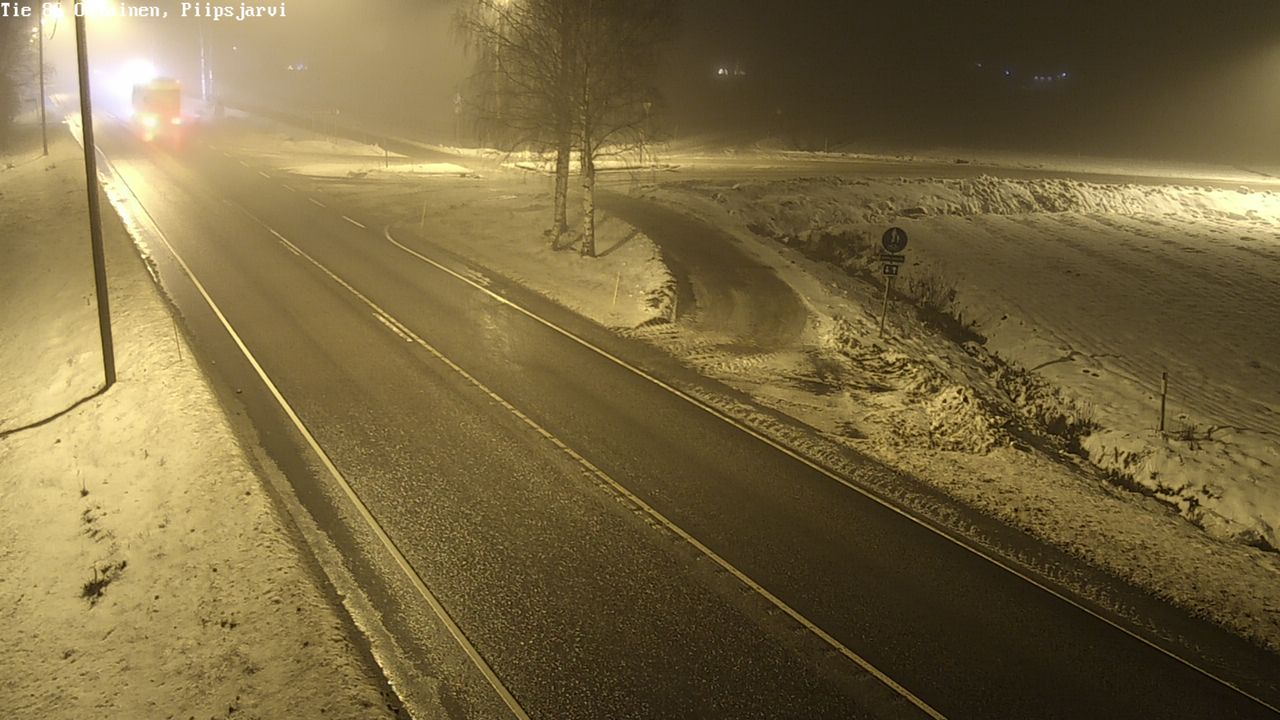 Weather Camera Image Väg 86 Oulais, Piipsjärvi, Oulainen, Pohjois-Pohjanmaa