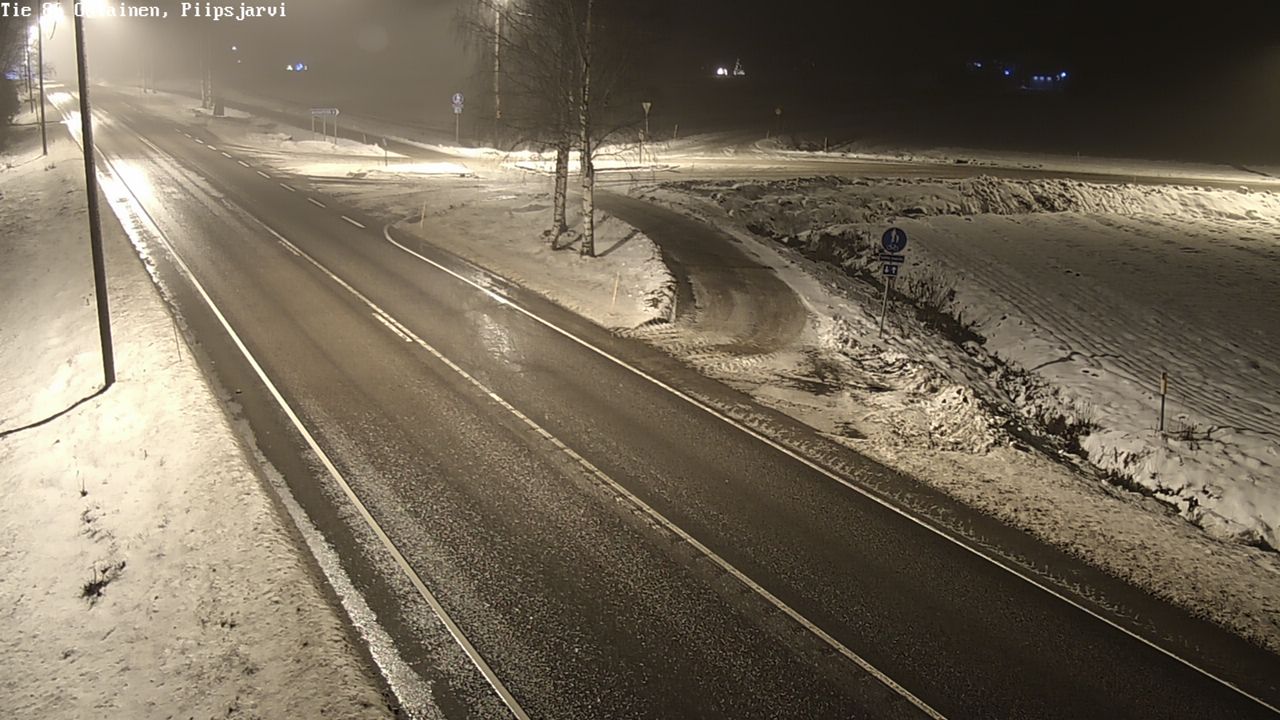 Weather Camera Image Väg 86 Oulais, Piipsjärvi, Oulainen, Pohjois-Pohjanmaa