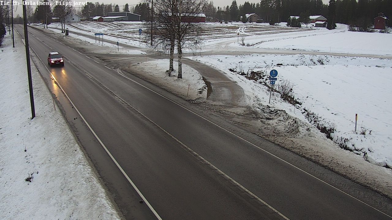 Weather Camera Image Road 86 Oulainen, Piipsjärvi, Oulainen, Pohjois-Pohjanmaa