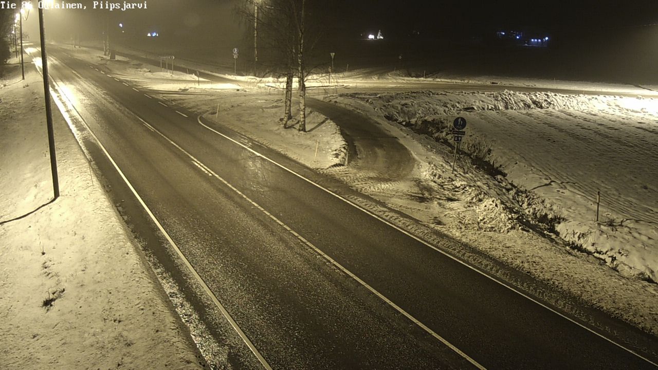Weather Camera Image Väg 86 Oulais, Piipsjärvi, Oulainen, Pohjois-Pohjanmaa