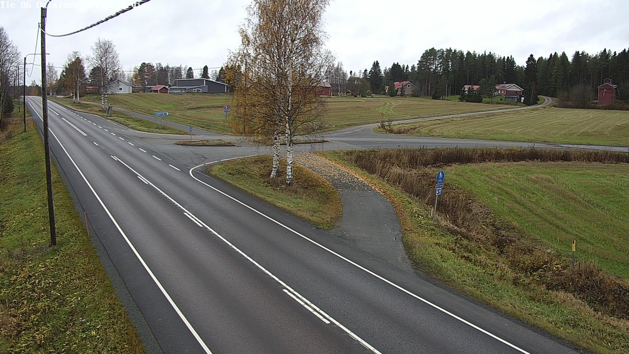 Kelikamerat Kuva Tie 86 Oulainen, Piipsjärvi, Oulainen, Pohjois-Pohjanmaa