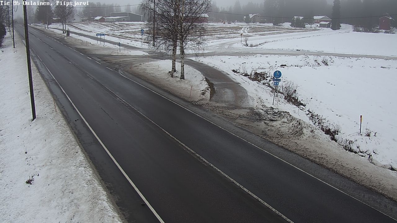 Weather Camera Image Road 86 Oulainen, Piipsjärvi, Oulainen, Pohjois-Pohjanmaa