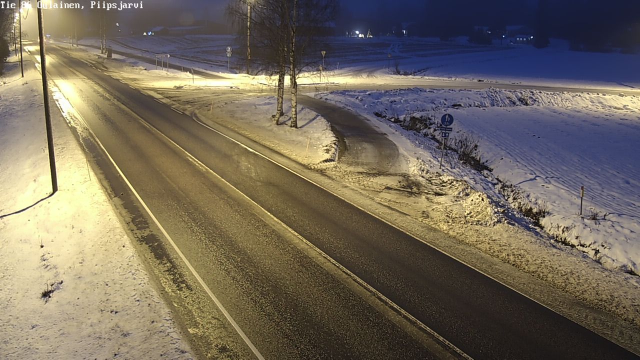 Weather Camera Image Road 86 Oulainen, Piipsjärvi, Oulainen, Pohjois-Pohjanmaa