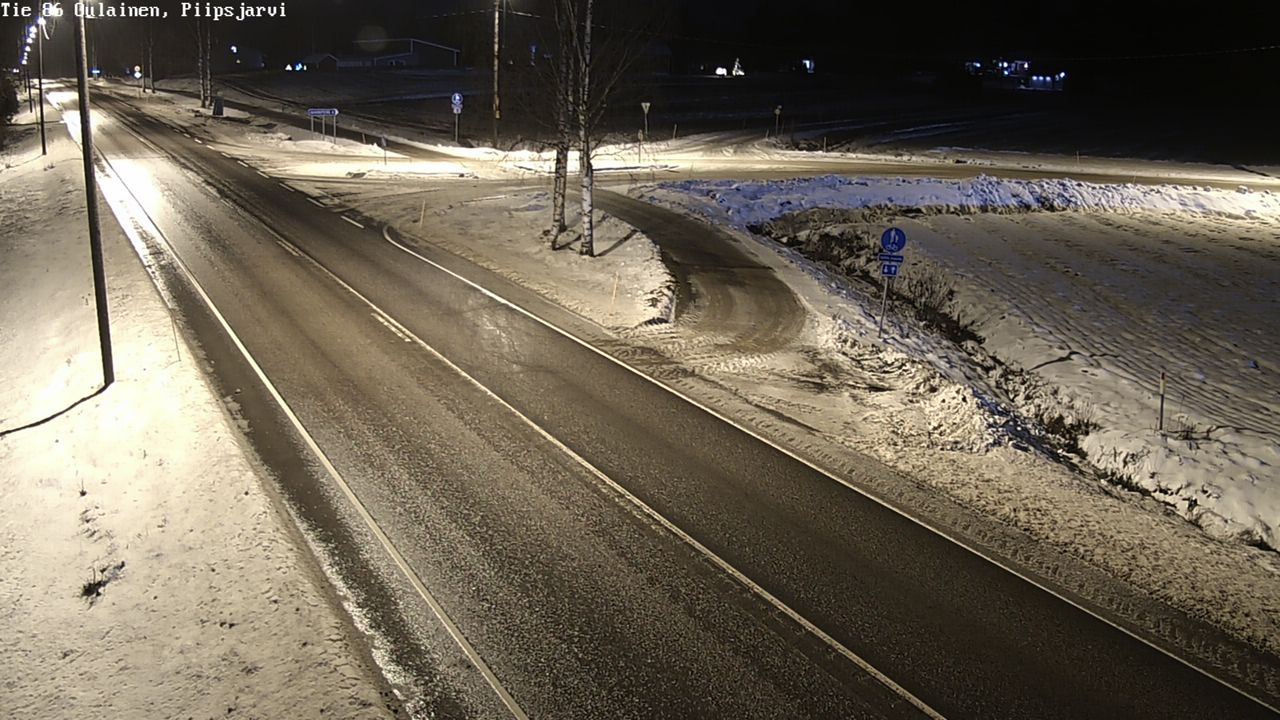Weather Camera Image Väg 86 Oulais, Piipsjärvi, Oulainen, Pohjois-Pohjanmaa