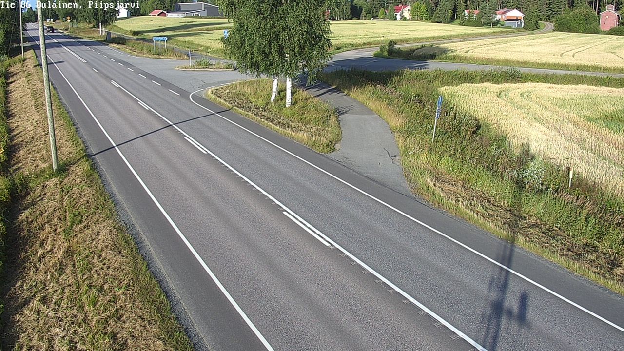 Weather Camera Image Road 86 Oulainen, Piipsjärvi, Oulainen, Pohjois-Pohjanmaa