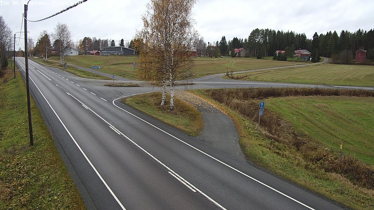 Kelikamerat Kuva Tie 86 Oulainen, Piipsjärvi, Oulainen, Pohjois-Pohjanmaa