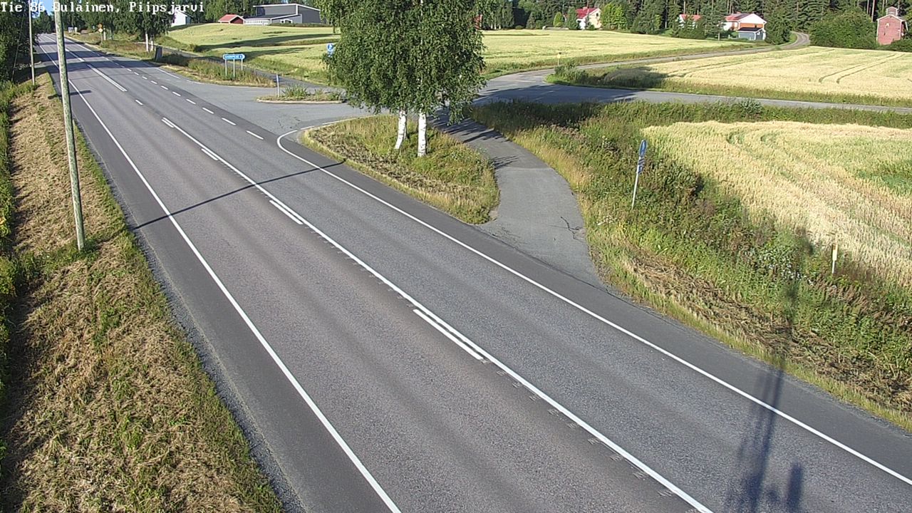 Weather Camera Image Road 86 Oulainen, Piipsjärvi, Oulainen, Pohjois-Pohjanmaa
