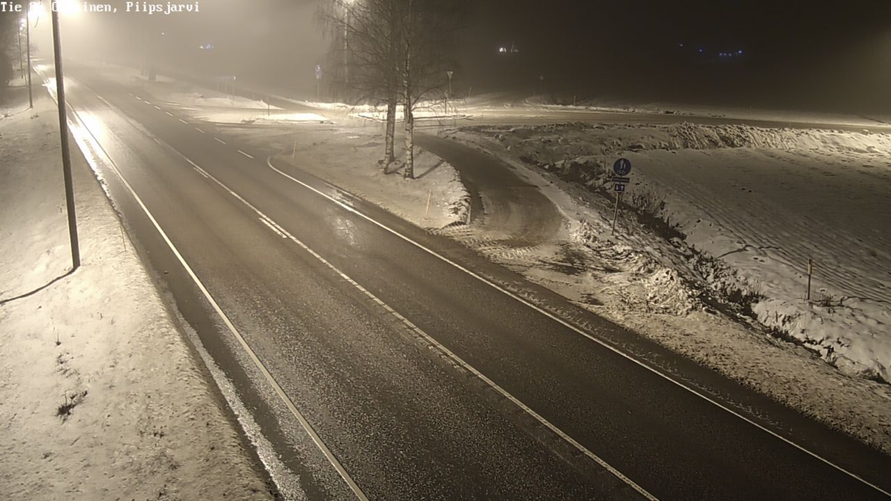 Weather Camera Image Väg 86 Oulais, Piipsjärvi, Oulainen, Pohjois-Pohjanmaa