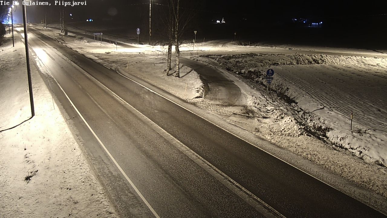 Weather Camera Image Road 86 Oulainen, Piipsjärvi, Oulainen, Pohjois-Pohjanmaa