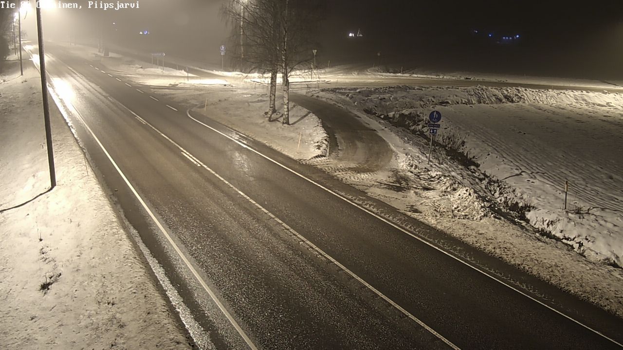 Weather Camera Image Väg 86 Oulais, Piipsjärvi, Oulainen, Pohjois-Pohjanmaa