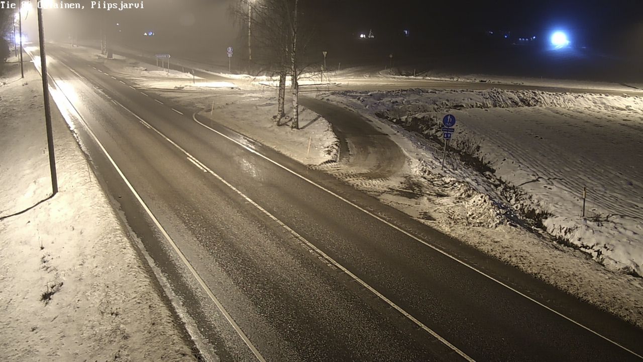 Weather Camera Image Väg 86 Oulais, Piipsjärvi, Oulainen, Pohjois-Pohjanmaa