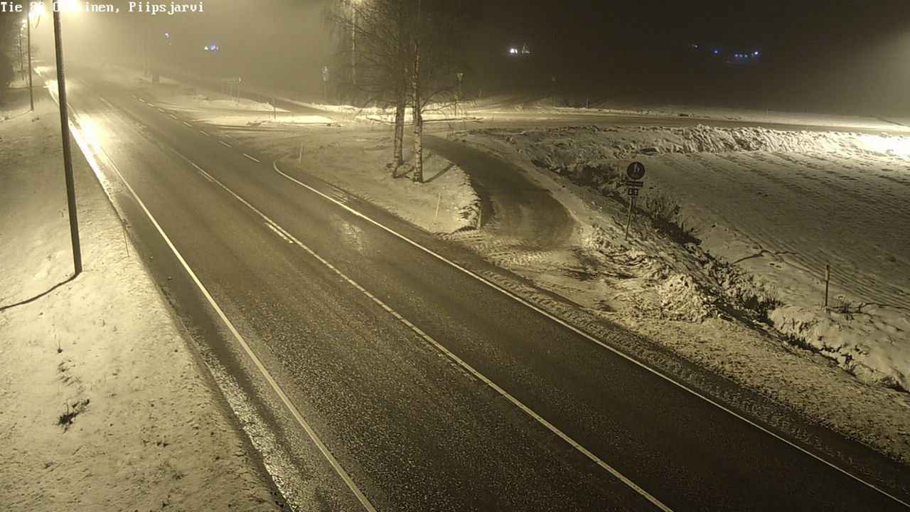 Weather Camera Image Väg 86 Oulais, Piipsjärvi, Oulainen, Pohjois-Pohjanmaa