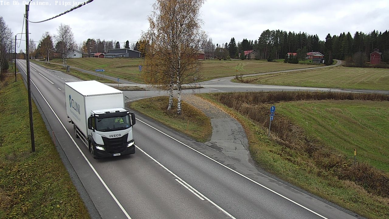 Kelikamerat Kuva Tie 86 Oulainen, Piipsjärvi, Oulainen, Pohjois-Pohjanmaa