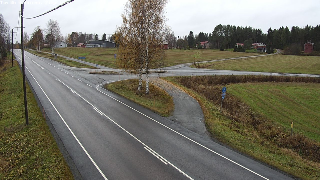 Kelikamerat Kuva Tie 86 Oulainen, Piipsjärvi, Oulainen, Pohjois-Pohjanmaa
