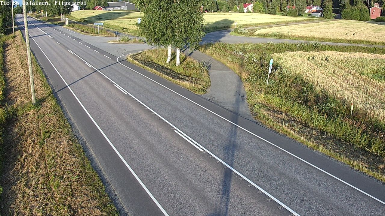 Weather Camera Image Road 86 Oulainen, Piipsjärvi, Oulainen, Pohjois-Pohjanmaa