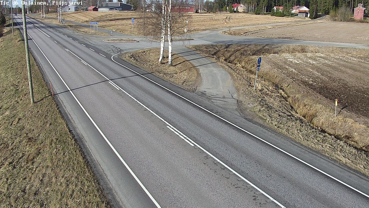 Weather Camera Image Road 86 Oulainen, Piipsjärvi, Oulainen, Pohjois-Pohjanmaa
