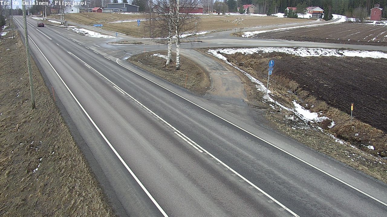 Kelikamerat Kuva Tie 86 Oulainen, Piipsjärvi, Oulainen, Pohjois-Pohjanmaa