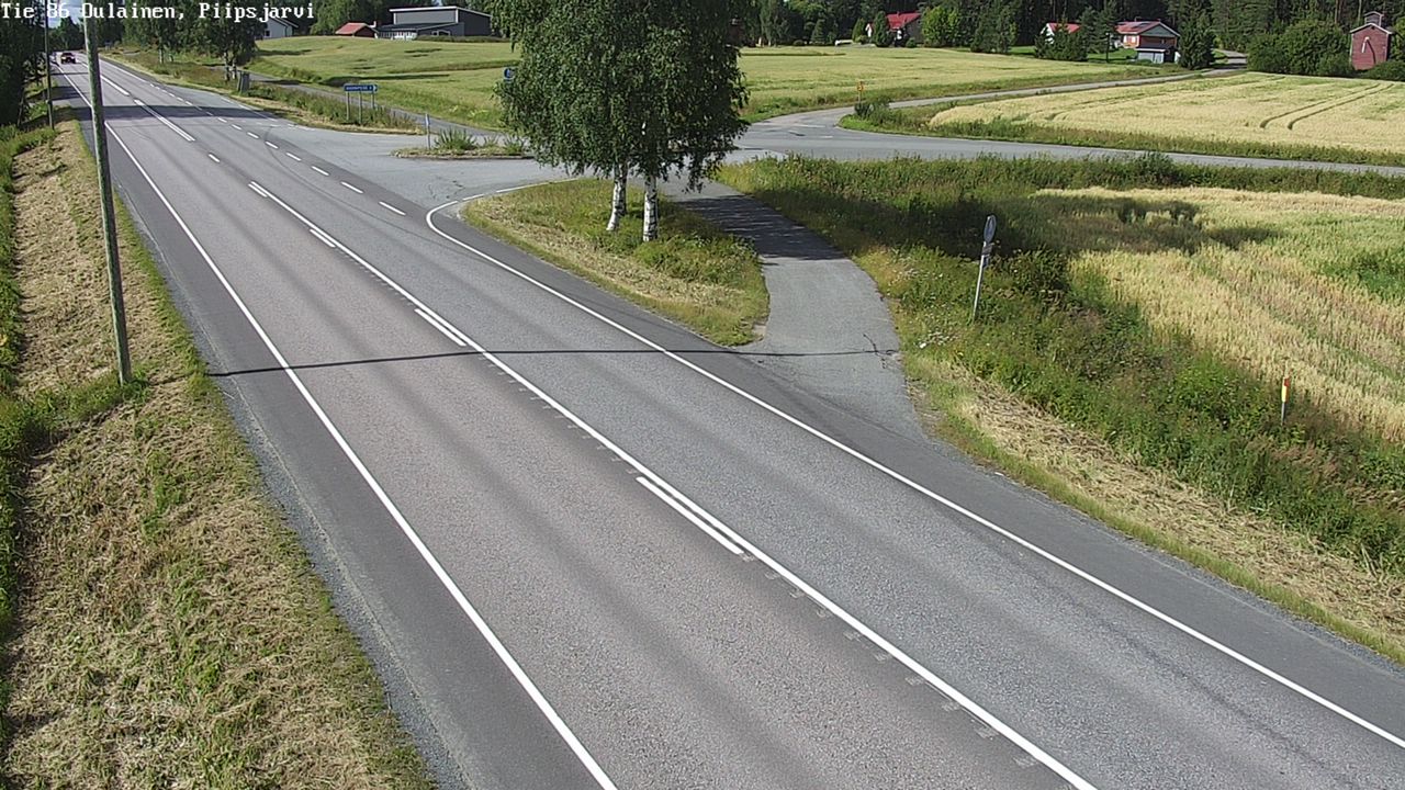 Kelikamerat Kuva Tie 86 Oulainen, Piipsjärvi, Oulainen, Pohjois-Pohjanmaa