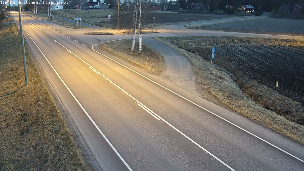 Weather Camera Image Road 86 Oulainen, Piipsjärvi, Oulainen, Pohjois-Pohjanmaa