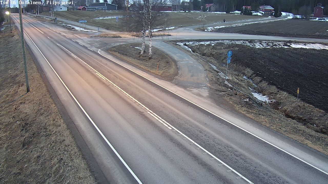 Weather Camera Image Road 86 Oulainen, Piipsjärvi, Oulainen, Pohjois-Pohjanmaa