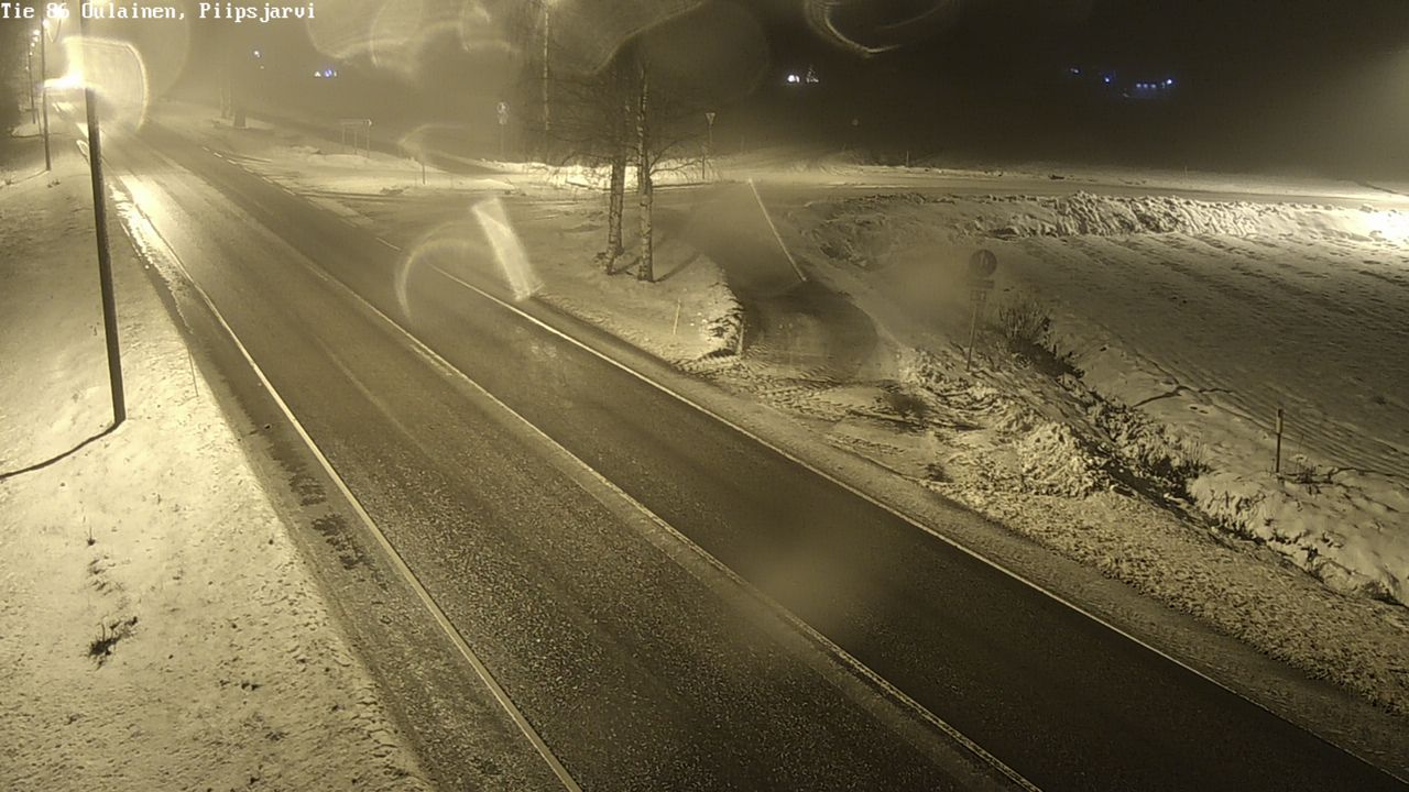 Weather Camera Image Road 86 Oulainen, Piipsjärvi, Oulainen, Pohjois-Pohjanmaa