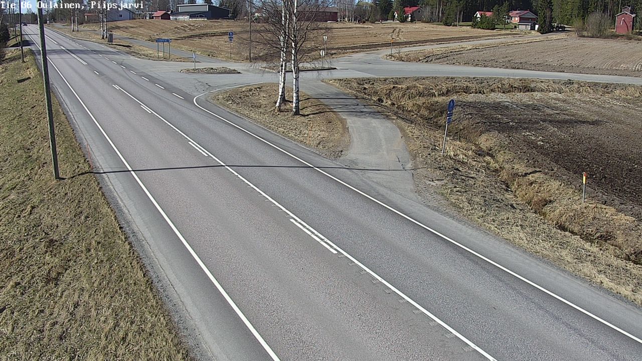 Weather Camera Image Road 86 Oulainen, Piipsjärvi, Oulainen, Pohjois-Pohjanmaa