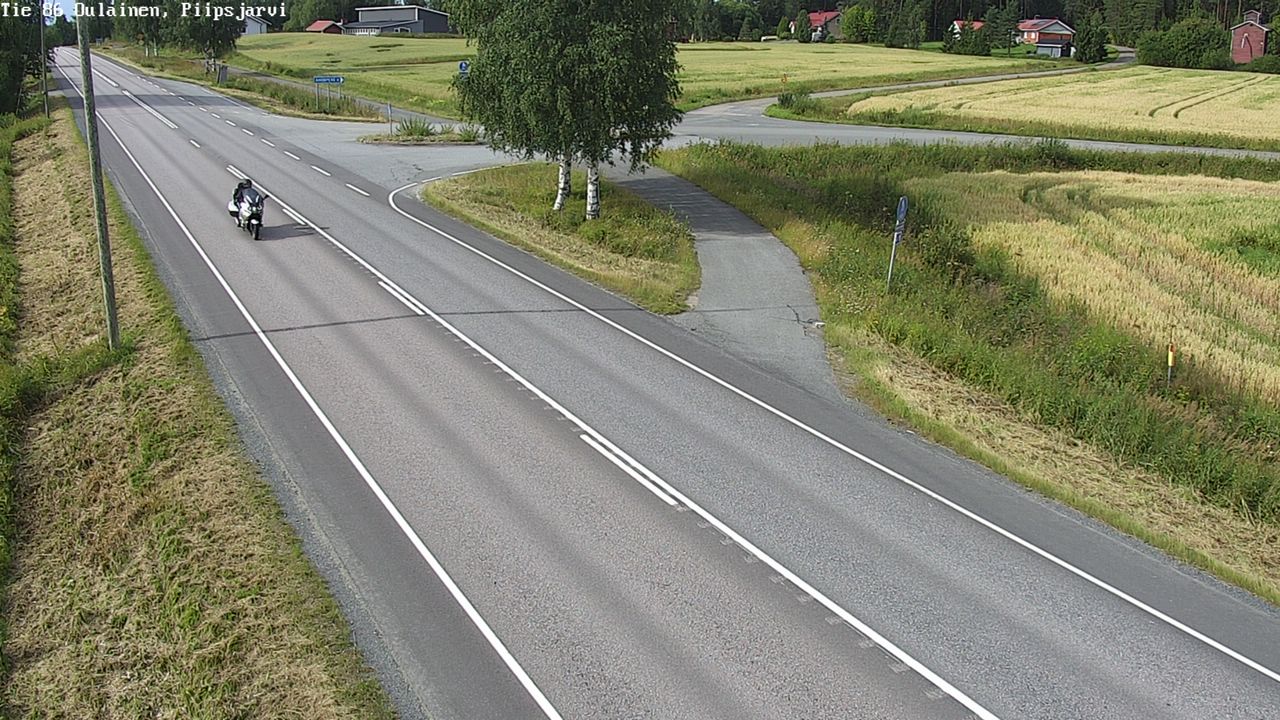 Weather Camera Image Road 86 Oulainen, Piipsjärvi, Oulainen, Pohjois-Pohjanmaa