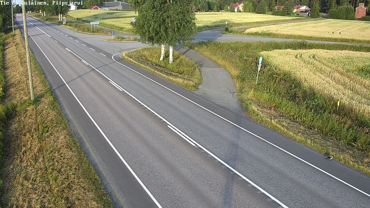 Weather Camera Image Road 86 Oulainen, Piipsjärvi, Oulainen, Pohjois-Pohjanmaa