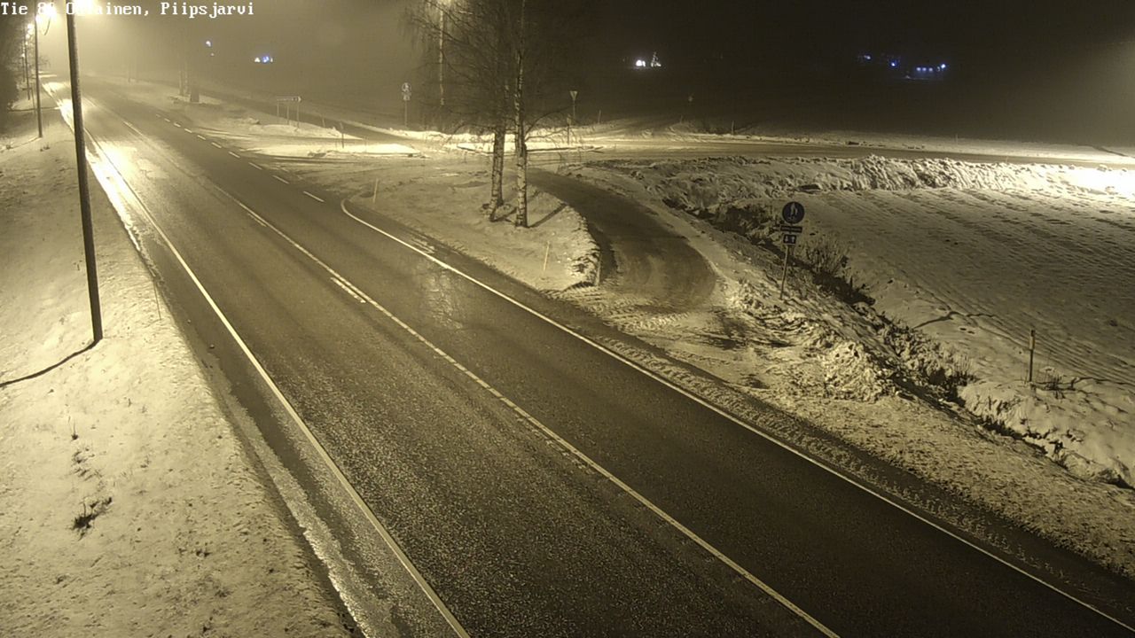 Weather Camera Image Väg 86 Oulais, Piipsjärvi, Oulainen, Pohjois-Pohjanmaa