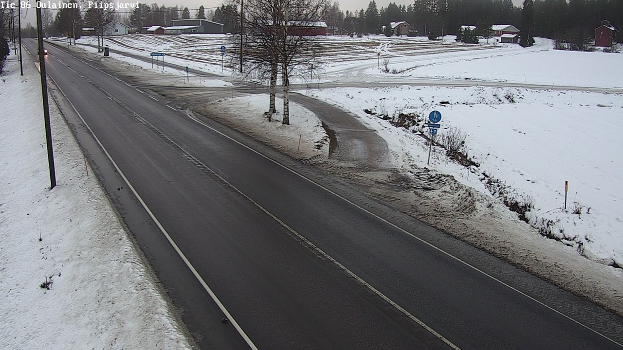 Weather Camera Image Road 86 Oulainen, Piipsjärvi, Oulainen, Pohjois-Pohjanmaa