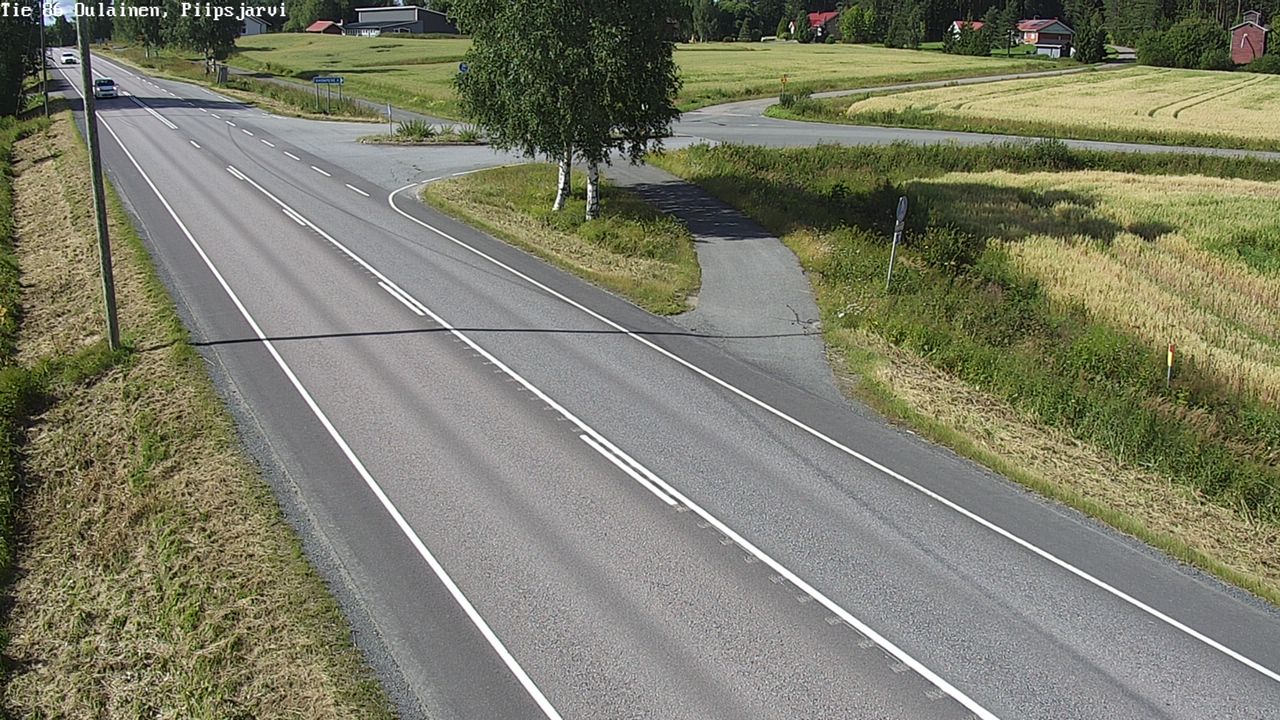 Kelikamerat Kuva Tie 86 Oulainen, Piipsjärvi, Oulainen, Pohjois-Pohjanmaa
