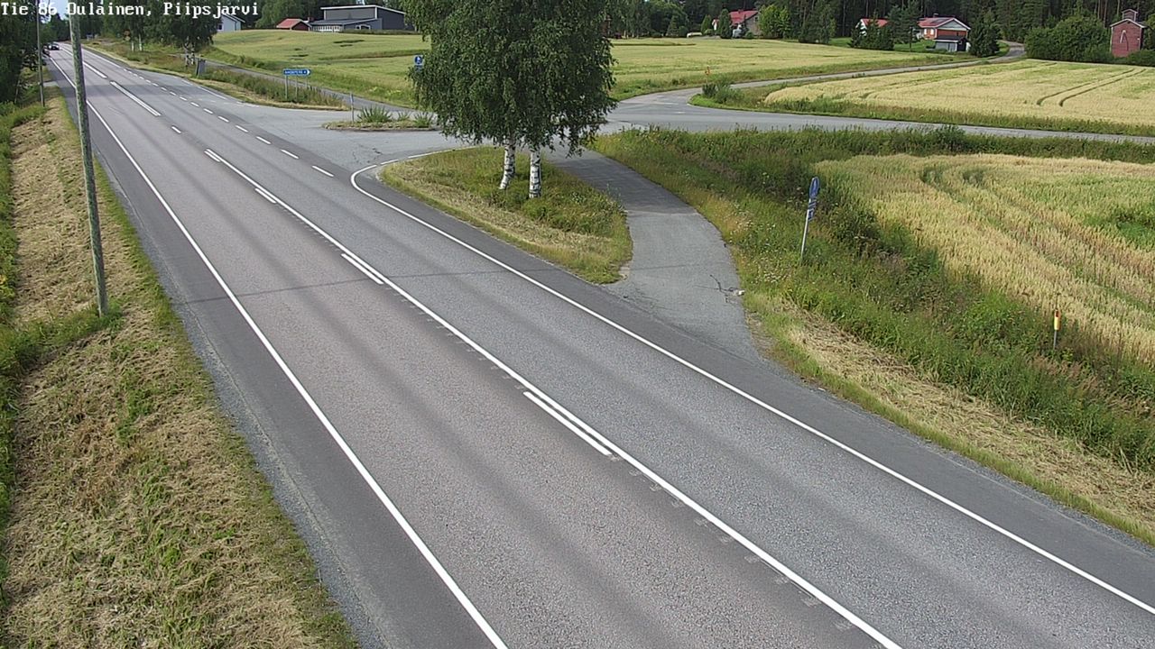 Weather Camera Image Road 86 Oulainen, Piipsjärvi, Oulainen, Pohjois-Pohjanmaa
