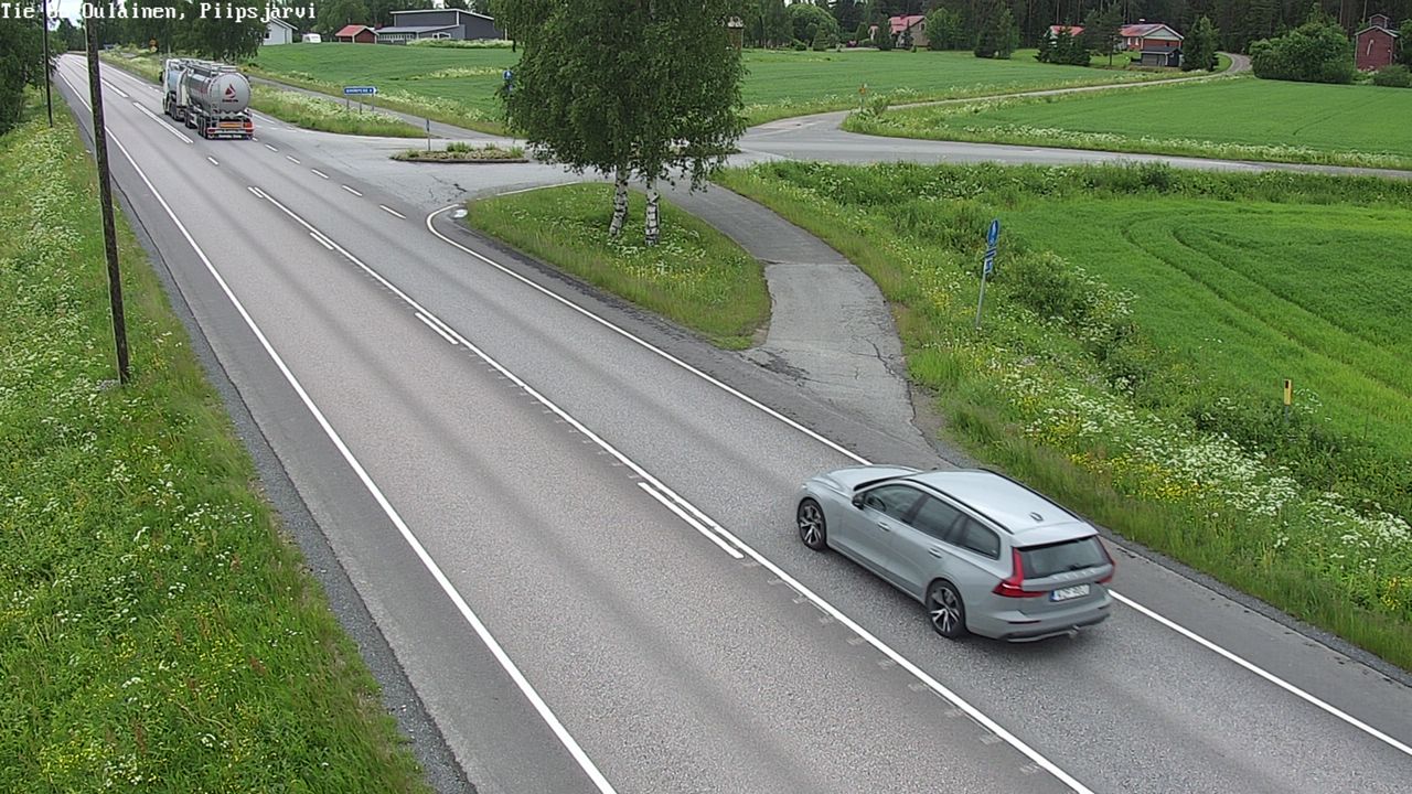 Weather Camera Image Road 86 Oulainen, Piipsjärvi, Oulainen, Pohjois-Pohjanmaa