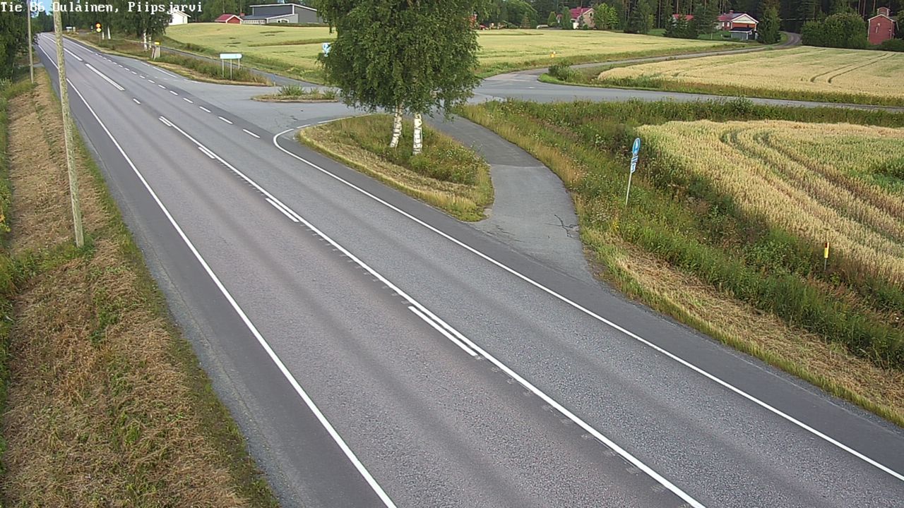 Kelikamerat Kuva Tie 86 Oulainen, Piipsjärvi, Oulainen, Pohjois-Pohjanmaa