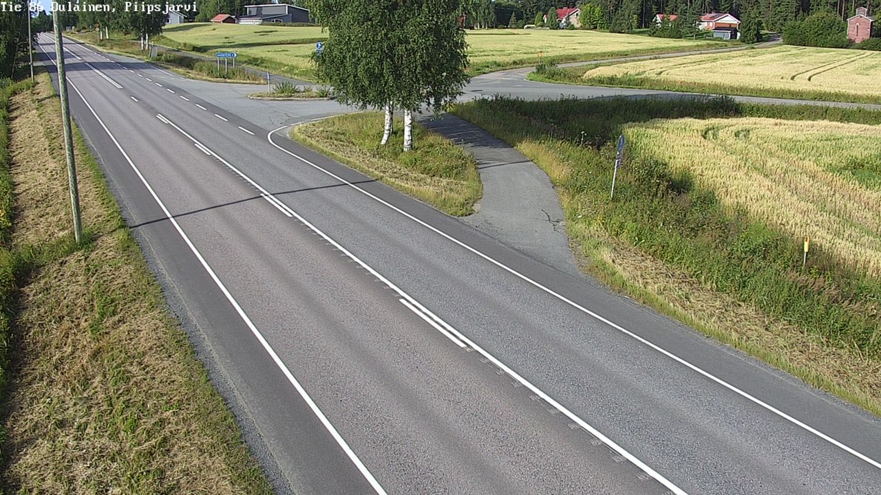 Weather Camera Image Road 86 Oulainen, Piipsjärvi, Oulainen, Pohjois-Pohjanmaa