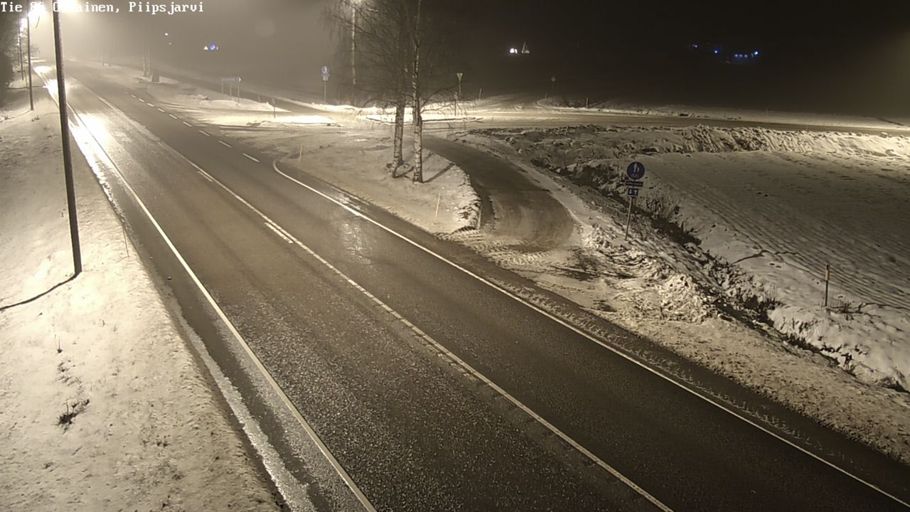 Weather Camera Image Väg 86 Oulais, Piipsjärvi, Oulainen, Pohjois-Pohjanmaa