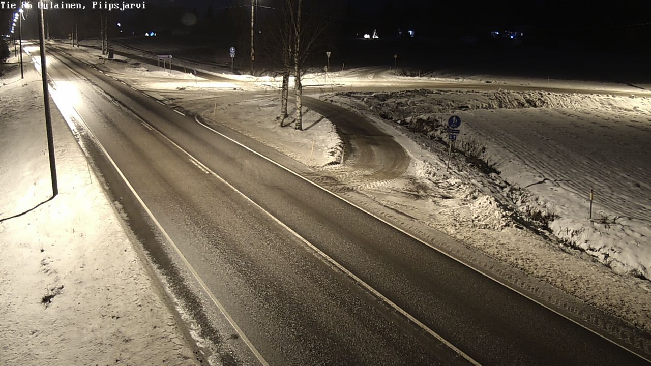 Weather Camera Image Väg 86 Oulais, Piipsjärvi, Oulainen, Pohjois-Pohjanmaa