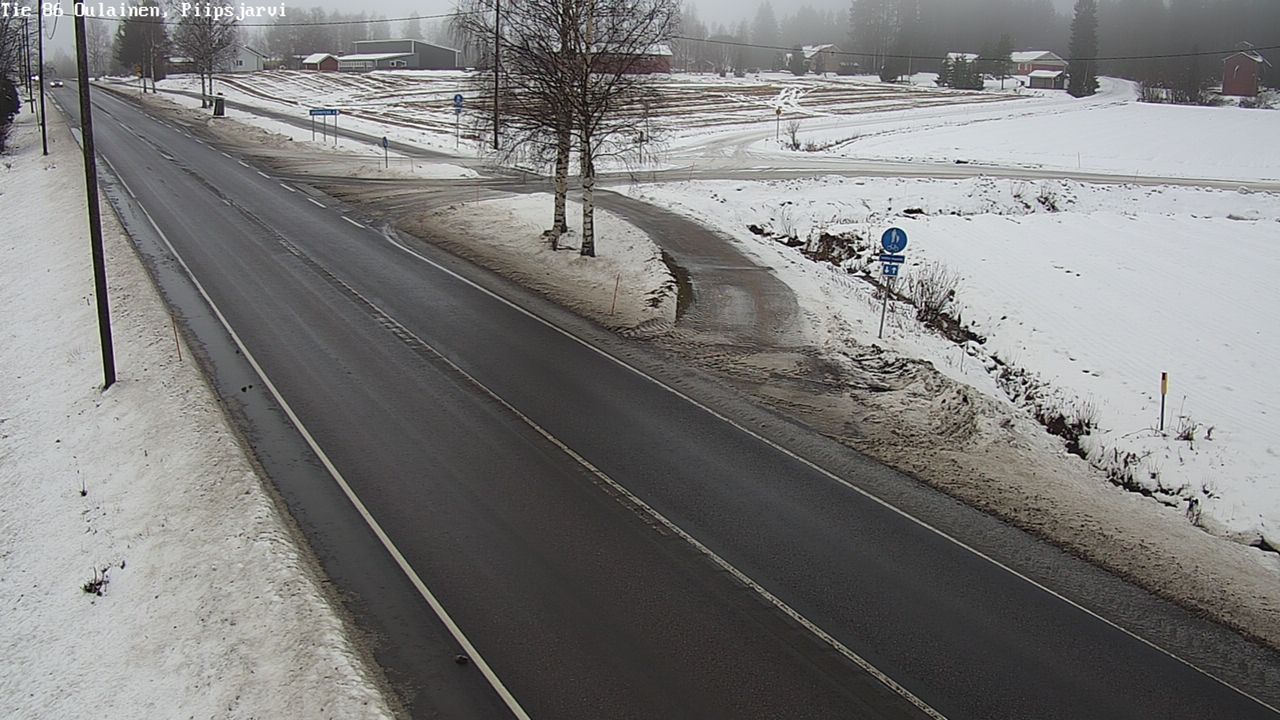 Weather Camera Image Road 86 Oulainen, Piipsjärvi, Oulainen, Pohjois-Pohjanmaa