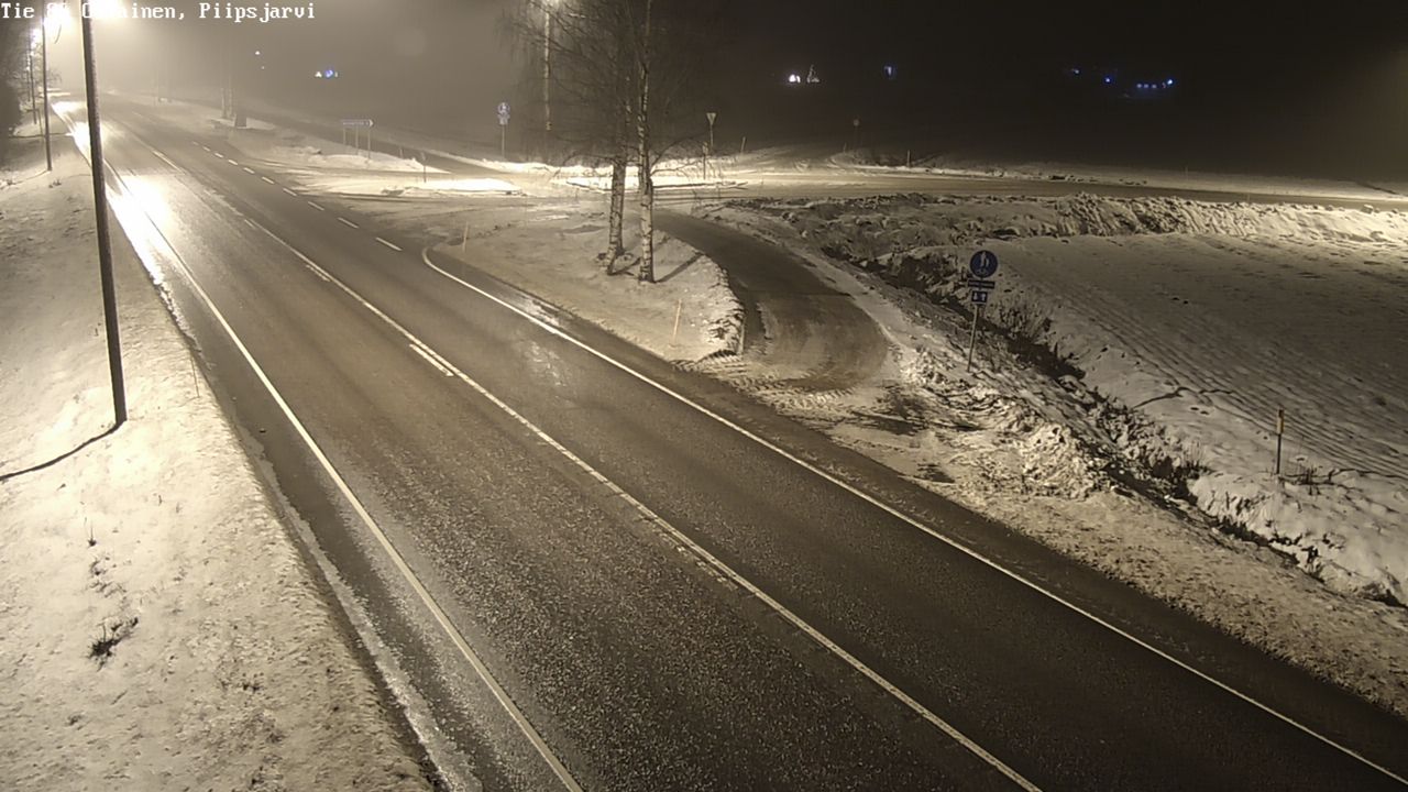 Weather Camera Image Väg 86 Oulais, Piipsjärvi, Oulainen, Pohjois-Pohjanmaa