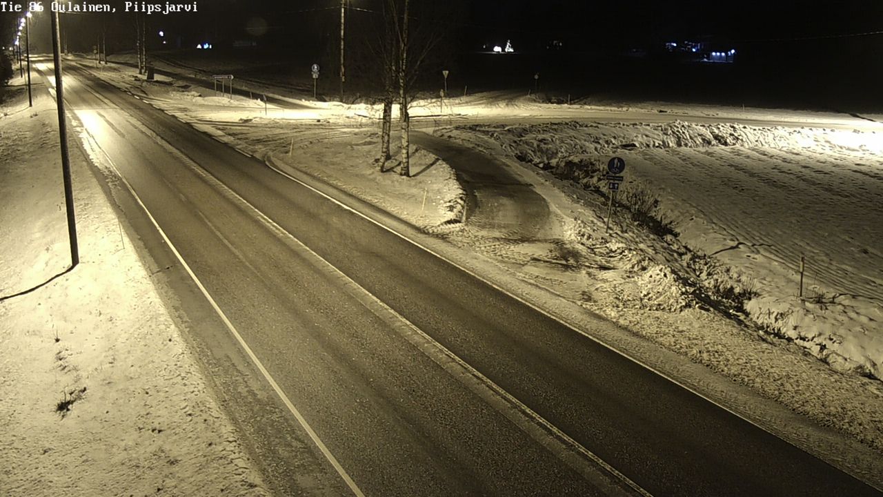 Weather Camera Image Road 86 Oulainen, Piipsjärvi, Oulainen, Pohjois-Pohjanmaa
