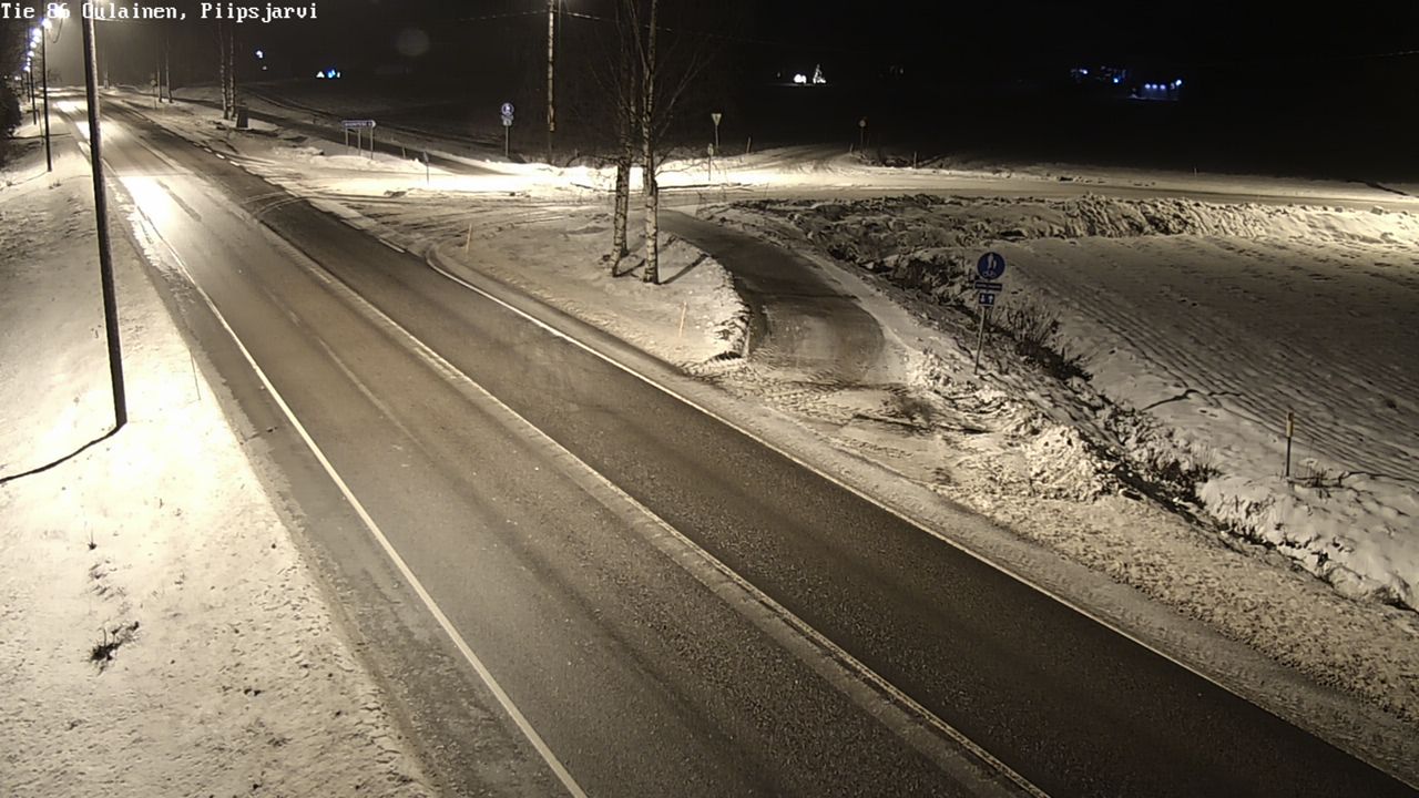 Weather Camera Image Road 86 Oulainen, Piipsjärvi, Oulainen, Pohjois-Pohjanmaa