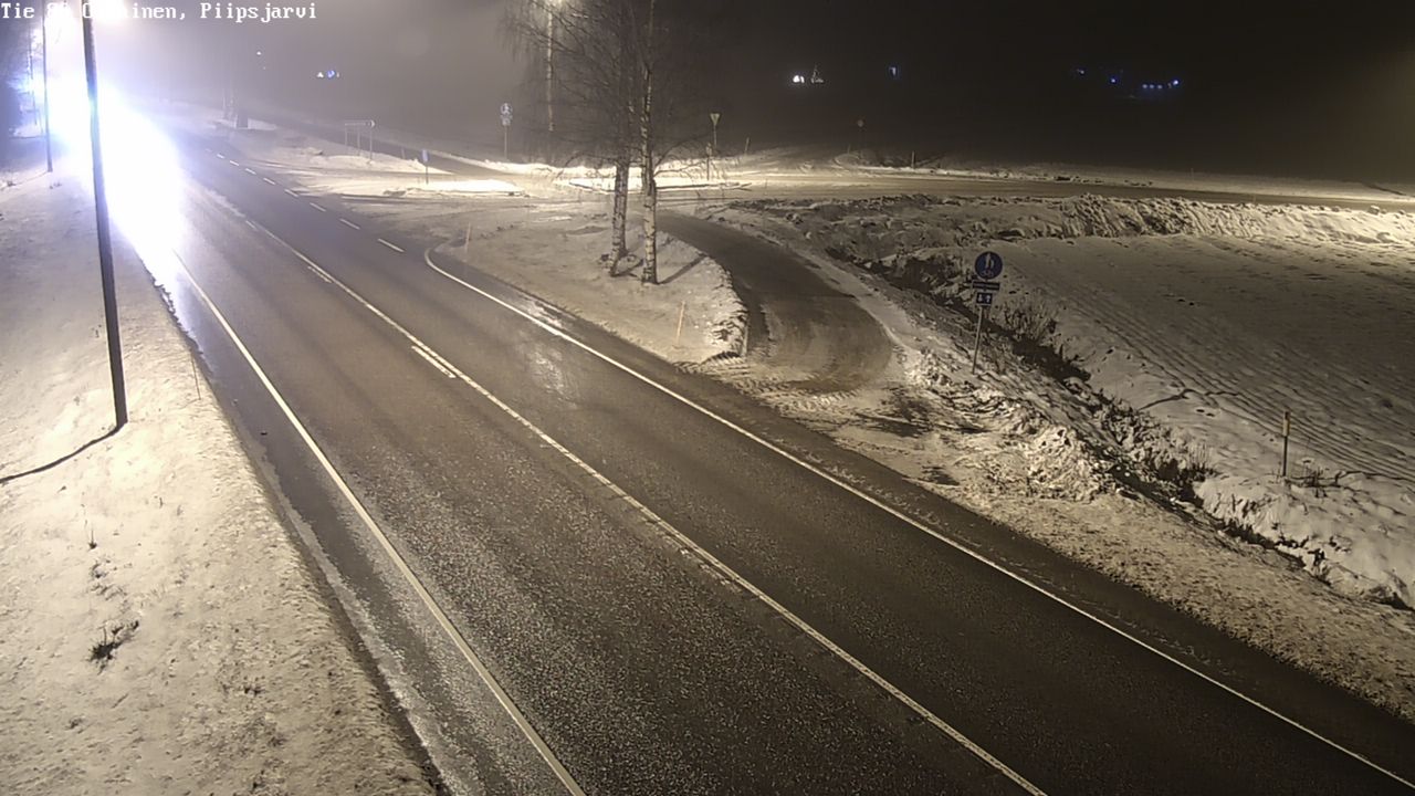 Weather Camera Image Väg 86 Oulais, Piipsjärvi, Oulainen, Pohjois-Pohjanmaa