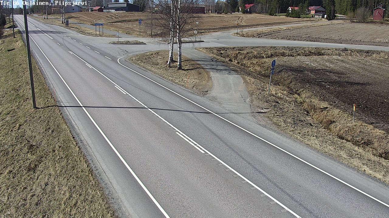 Weather Camera Image Road 86 Oulainen, Piipsjärvi, Oulainen, Pohjois-Pohjanmaa