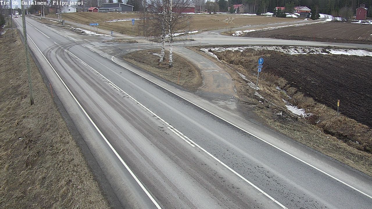 Weather Camera Image Road 86 Oulainen, Piipsjärvi, Oulainen, Pohjois-Pohjanmaa