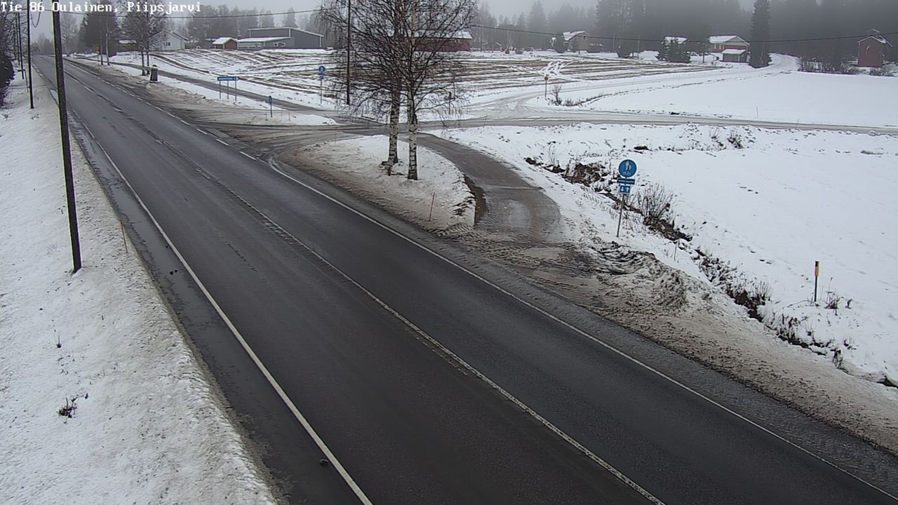 Weather Camera Image Road 86 Oulainen, Piipsjärvi, Oulainen, Pohjois-Pohjanmaa